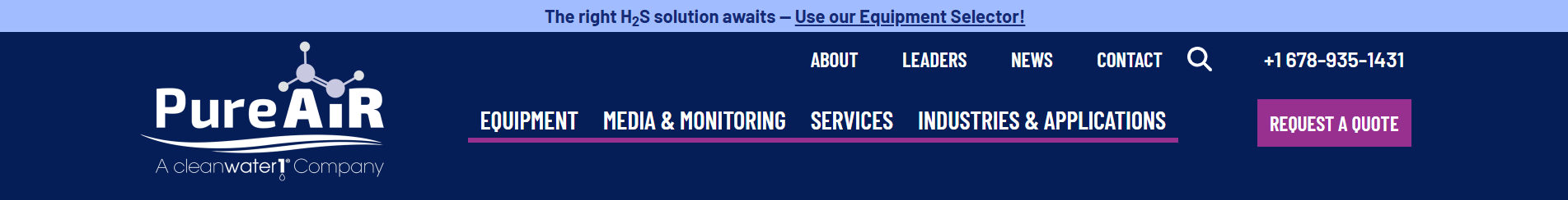 PAF Website Header